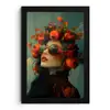 Vrouw - Granaatappel - Herfst - Zonnebril fotolijst zwart zonder passe partout klein -3d