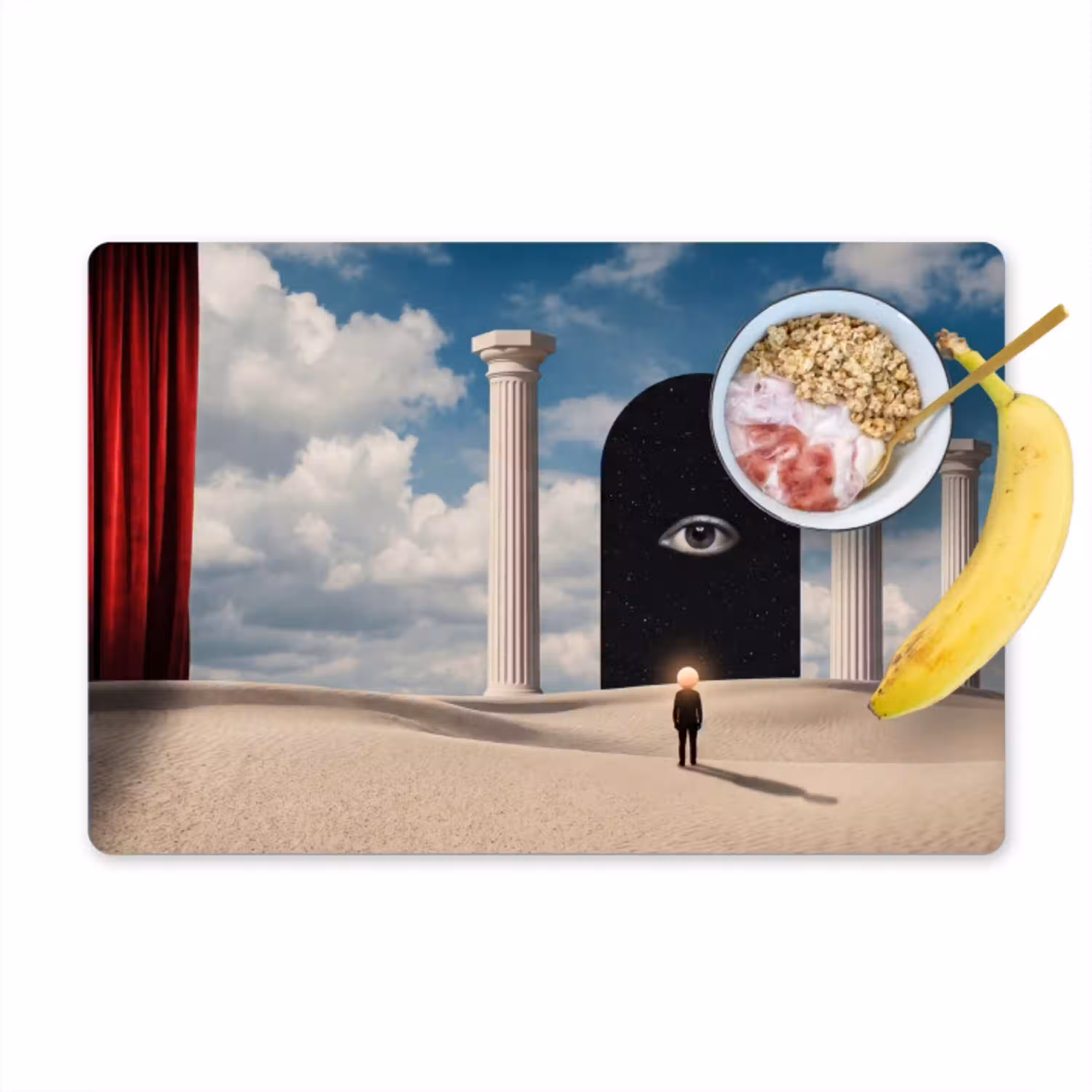 Droom - Woestijn - Oog Placemat vinyl groot -zzzproduct_Kitchenyeah-website