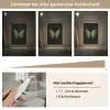 Vlinder - Groen - Diepte Light Box met kabel (Tafellamp) klein -USP_dimbaarNL