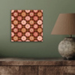 Geometrisch - Bloemen - Kleurrijk aluminium wit klein 46 -sfeer2