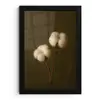 Takken - Katoen - Wit - Bollen fotolijst zwart zonder passe partout klein -3d