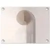 Minimalistisch - Cirkel - Lichtgrijs tuinposter los doek klein -3d