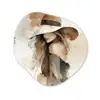 Mysterieus - Vrouw - Sepia Wandcirkel Organisch Forex 3mm klein -3d