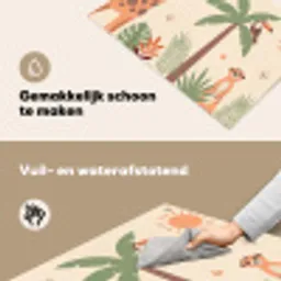Dieren - Tropisch - Safari - Kleurrijk Inductie beschemer met haakjes klein -ky-schoon-nl