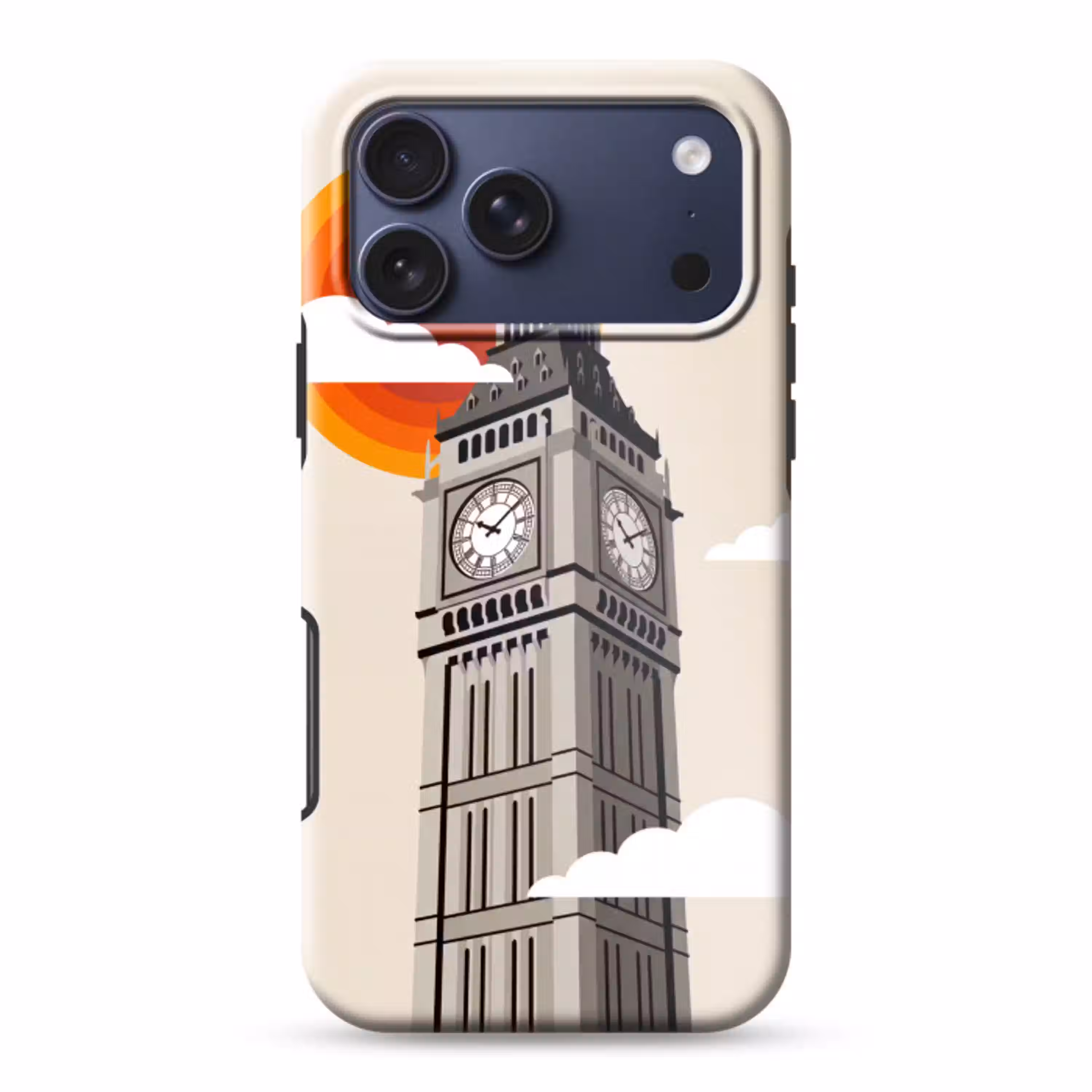 Toren - Klok - Londen - Architectuur - Retro Toughcase MagSafe Apple iPhone 17 Pro Max klein -3d