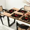 Macarons - Rood - Hart Placemat vinyl groot -zzsfeer4_Kitchenyeah-website