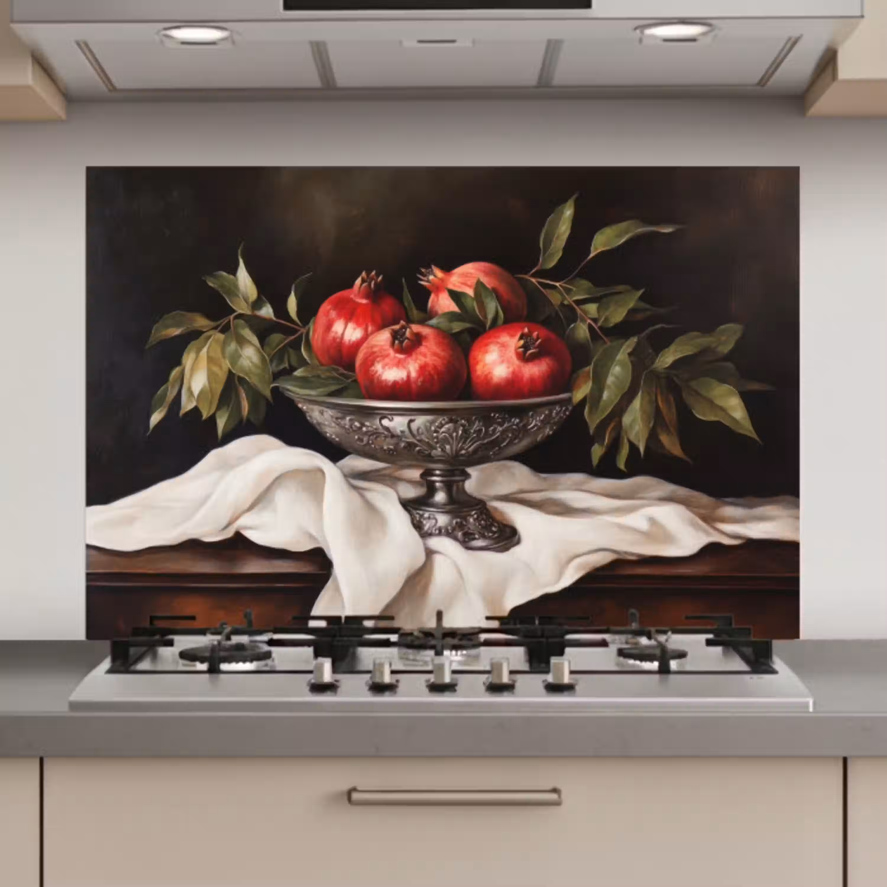 Granaatappels - Klassiek - Vintage keuken achterwand spatscherm klein -3d_website