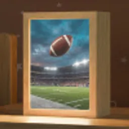 Football - Bal - Stadion - Sport Light Box met kabel (Kinderlampje) klein -zzz_3d_website