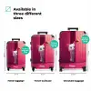 Witte kat gluurt door roze deur NBS - Handbagage koffer - Kinderen Unisex middel zzzzzzVergelijking_3EN