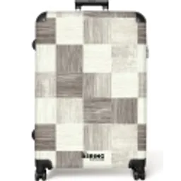 Patroon - Dambord - Houtnerf NBS - Large koffer - Volwassenen Unisex groot -zzzzzzzzkaufland2