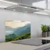 Rijstvelden - Bergen - Groen - Natuur keuken achterwand spatscherm klein -3d_schuin