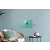 Ballon - Geel - Smiley Muursticker klein -plant
