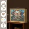 Libelle - Mozaïek - Bloemen - Kleurrijk Light Box met batterij (Wandlamp) middel -USP_websiteoverzichtNL