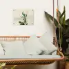 Cactus - Groen - Minimalistisch tuinposter los doek klein -sfeer7