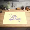 Oh darling - Geel - Hart Inductie beschermer vinyl 3mm klein -sfeer5