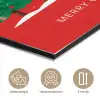 Minimalistisch - Kerstbomen - Rood - Sneeuw aluminium wit klein -closeup_NL