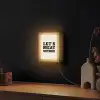 Tekst - Blokletters - Zwart - Vlees Light Box met kabel (Wandlamp) klein -sfeer1