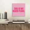 Tekst - Modern - Roze aluminium wit klein -sfeer1