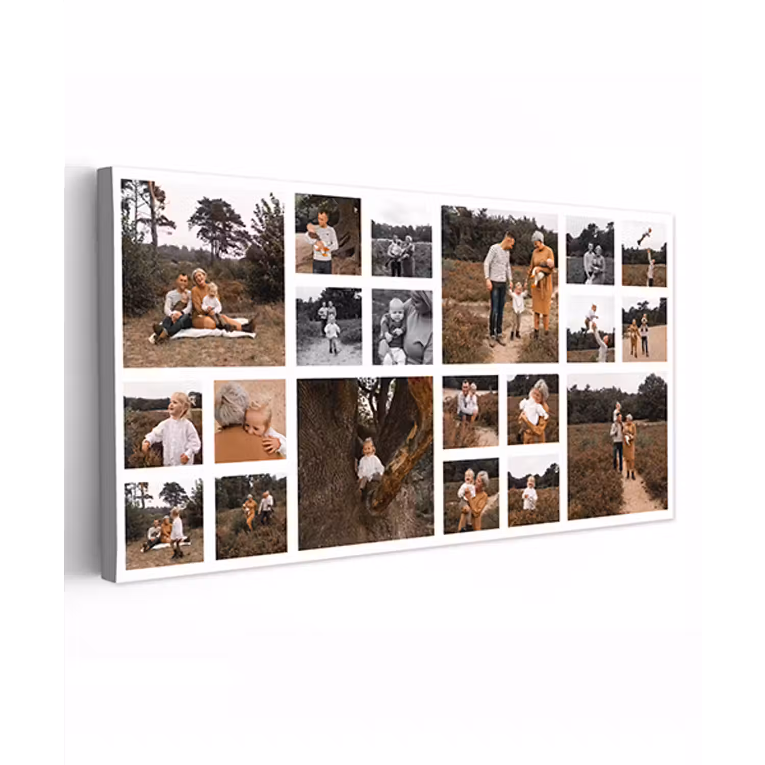 Canvas collage - Liggend - 20 foto's
