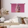 Softijs - Edelstenen - Roze - Hoorntje Wandkleed katoen klein -sfeer1