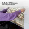 Boom - Bloemen - Wit - Natuur - Kunst Inductie beschemer met haakjes middel -ky-ophangen-nl