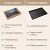 Grachten Amsterdam - Huizen - Stad - Kleurrijk Dienblad Rechthoek middel -USP_VergelijkingDE