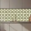 Botanisch - Retro - Groen keuken achterwand 2 middel 871 zz_3dshopping