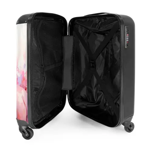 Pastel Praalpaard Koffer - NBS - Handbagage middel -binnenkant