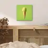 Hoorntje - Schepijs - Groen aluminium wit klein -sfeer3