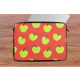 Appels - Modern - Groen laptophoes neopreen klein 279 -tafel