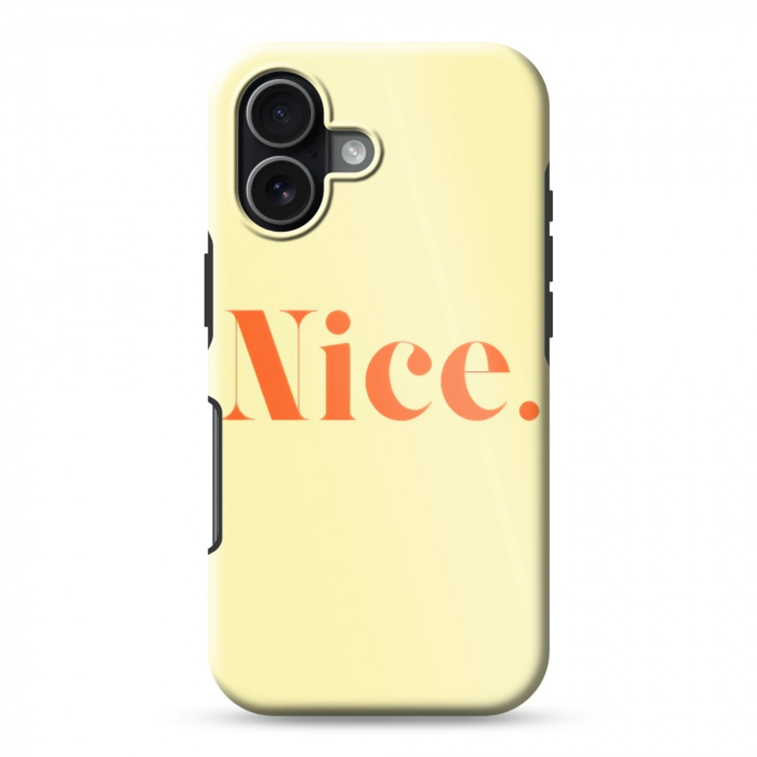 Nice - Oranje - Geel - Minimalistisch Toughcase MagSafe Apple iPhone 17 klein -3d