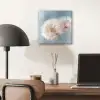 Paardenbloemen - Pluisjes - Wit aluminium wit klein -sfeer5