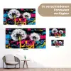 Street Art - Kleurrijk - Muur tuinposter los doek klein -Xsfeer9_DE