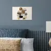 Ovaal - Kleurvlakken - Penseelstreken poster papier klein -sfeer2