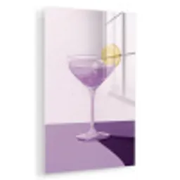Cocktail - Paars - Minimalistisch - Citroen plexiglas 5mm klein -zzzproduct_nieuw
