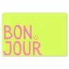 Groen - Smiley - Bonjour - Roze Placemat vinyl groot -zzsfeer1_Kitchenyeah-website