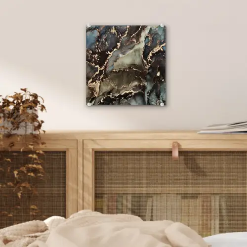 Marmer - Goud - Groen plexiglas 5mm klein -sfeer4