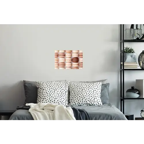 Macarons - Beige - Bruin Muursticker klein -slaapkamer