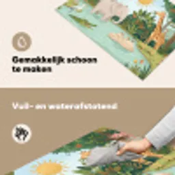 Jungle - Oase - Dieren - Kleurrijk Inductie beschemer met haakjes klein -ky-schoon-nl
