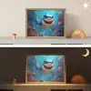 Haai - Onderwaterwereld - Oceaan Light Box met batterij (Wandlamp kind) middel -sfeer3_kind