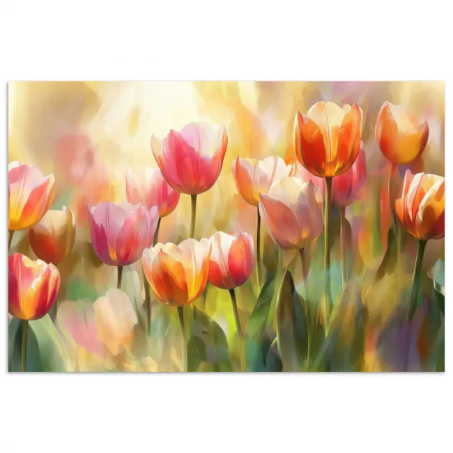 Poster - Tulpen - Sprookjesachtig - Kleurrijk