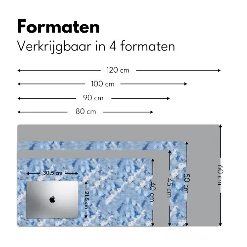 Vloeiend - Olie - Verf - Texturen Muismat XXL klein 681 -sfeer5