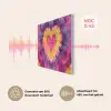 Tie dye - Hartvorm - Vlammen - Oranje PET vilt klein -USP_NL