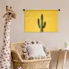 Cactus - Groen - Minimalistisch Wandkleed katoen klein -wsfeer5_kind