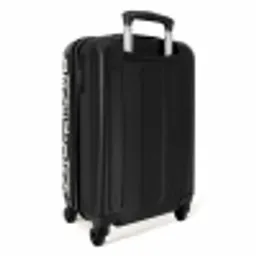 Grafisch - Lijnen - Zwart - Wit NBS - Handbagage koffer - Volwassenen Unisex middel -achterkant