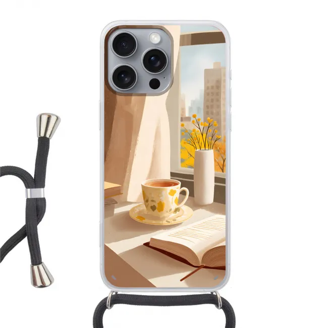 Telefoonhoesje met koord - Thee - Boek - Thee - Herfst