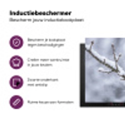 Vogel - Tak - Sneeuw - Winter Inductie beschermer vinyl 3mm klein -zzzzzzz-cc-usp
