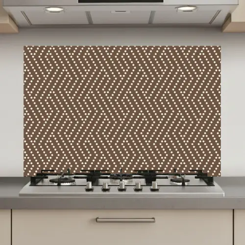Stippen - Bruin - Beige - Patroon keuken achterwand spatscherm klein 900 -3d_website