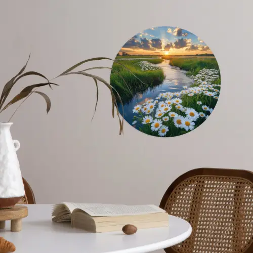 Beekje - Landschap - Margriet Wandcirkel behangsticker klein -sfeer3