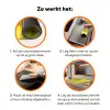 Avocado - Discobal - Geel - Glitter Inductie beschermer vinyl 3mm klein -zzzzzzz-td-werking